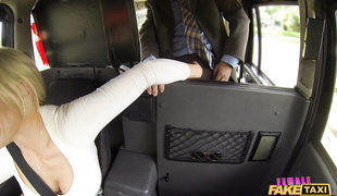 Slutty Female Taxi Driver Rebecca M Double Teamed With Two Dudes