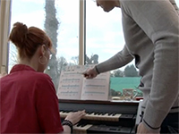 Piano Teacher Gives Extra Lessons