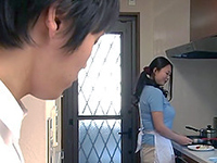 Japanese Boy Finally Gathered Courage To Tell His Housewife That Wish To Fuck Her