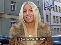 Gorgeous Foreign Blonde Earns Some Nasty Euros