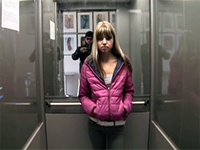 Teen Got Cornered In The Elevator By Dirty Stalker