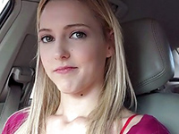 Cute Blonde Teen Hitchhikes And Fucked In The Car